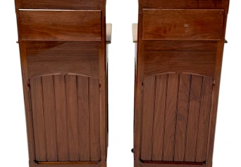 Two Arts & Crafts Nightstands by Gustave Serrurier-Bovy, 1900s